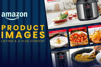 design amazon aplus and store banners, images