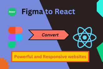 convert figma to react, next js with api integrations