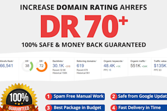 increase ahrefs dr, da upto 80