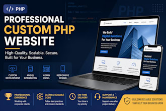develop a custom PHP website for your business
