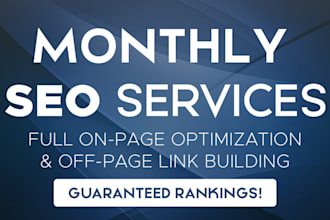 do monthly SEO services with guaranteed ranking 1