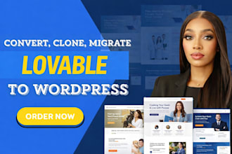 convert lovable ai to wordpress, redesign lovable ai website, clone lovable ai