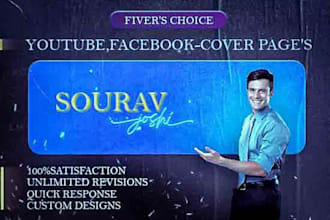 design facebook , youtube cover, social media headers and banners