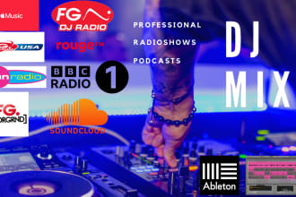make a professional dj mix or radioshow