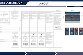 design care label, woven label for your merchandise