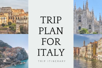 create a customized trip plan for your stay in italy