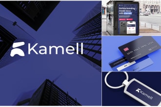 create a business logo and brand identity with a complete branding kit