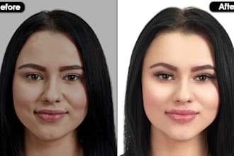 do headshot, portrait, wedding and baby photo retouching
