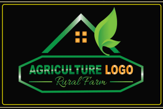 create a natural irrigation agriculture logo design