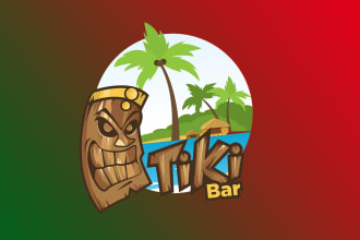 design creative tike bar  logo with satisfaction guaranteed