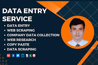 do steadily data entry, scraping, web research, copy paste