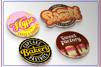 design incredible bakery logo with unlimited revision
