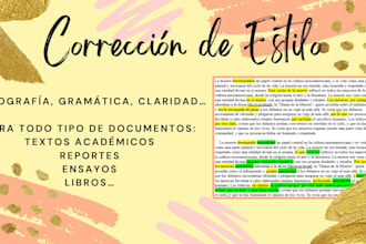 proofread and correct your spanish texts