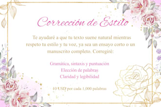proofread and correct your spanish texts
