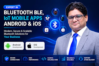 develop bluetooth low energy, iot, ble mobile app for android and ios