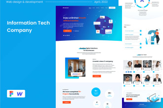 design clean modern homepage landing page sales page website 2023