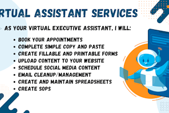 be your executive admin low budget virtual assistant