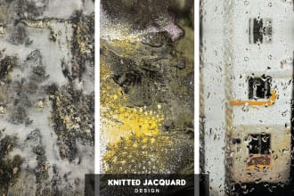 do unique jacquard knitted artwork