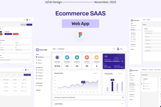 design clean modern web saas application dashboard 2023
