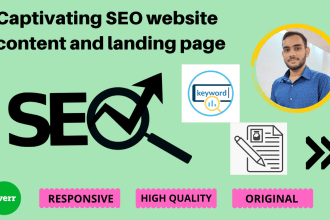 write captivating SEO website content and landing page copy