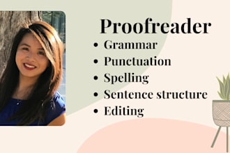 proofread and edit your resume, CV, or cover letter