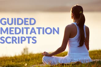 write a guided meditation script for your youtube channel