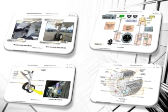 conduct training on aircraft components and prepare training materials