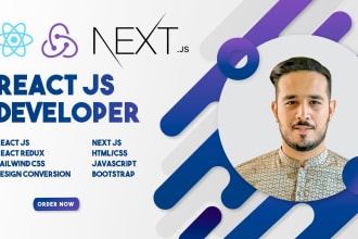 be your front end react js or next js developer