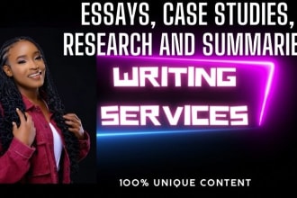 do urgent research, nursing, history, sociology, literature, health and essays