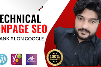 do on page SEO and technical optimization service of wordpress site
