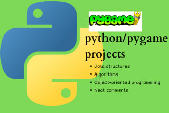 develop a python and pygame project