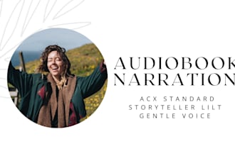 be an audiobook narrator to turn a book into an audible book