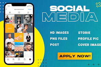 design eye catching instagram and facebook posts and stories
