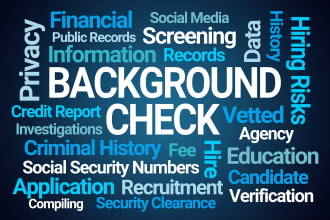conduct a comprehensive background check on US citizens with osint