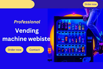 build vending machine website for your business with sale funnel