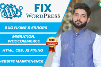 resolve website issues error and bug  fix CSS javascript repair