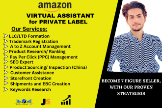 be your expert amazon virtual assistant and fba private label mentor
