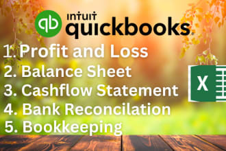 do financial statement, balance sheet, profit and loss in quickbooks