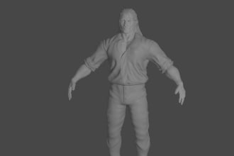 sculpt 3d character model for 3d printing for 3d printing