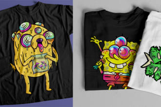 create designs or illustration for streetwear skate surf urban brand or merch