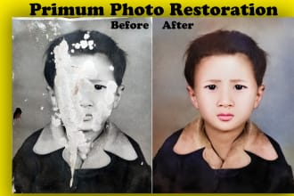 professionally restore old photos , retouch and photo restoration