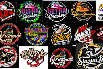 draw logo brand for your shoes store and sneakers store