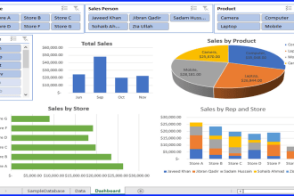 create excel charts, macros, pivot tables, dashboards, and data entry