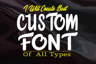 create best custom font for your project