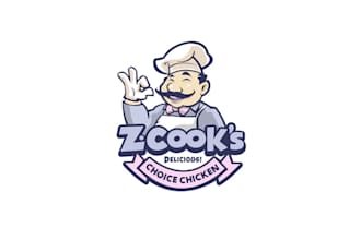 do good looking creative chicken taste logo