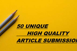 create 300 article submission on high authority websites
