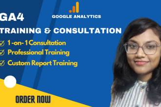 provide google analytics ga4 training, consultations