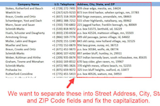remove duplicate data,parsing data and organize your data
