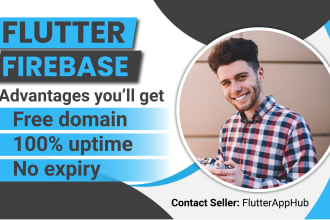 do flutter app development with professional flutter  firebase