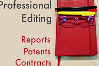 edit your studies, contracts, patents, etc in any field